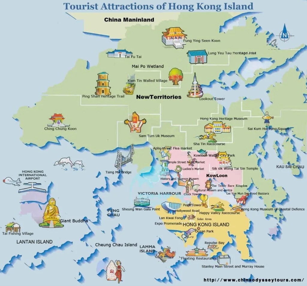 แผนที่เที่ยว ฮ่องกง