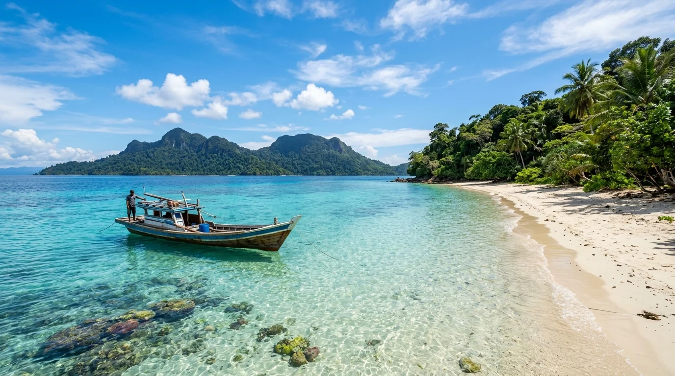 ทะเลใสและหมู่เกาะในรัฐซาบาห์ บอร์เนียว