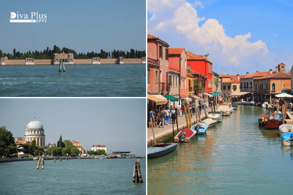 ซานมิเคเล (San Michele), มูราโน (Murano), เกาะลิโด้ (Lido)