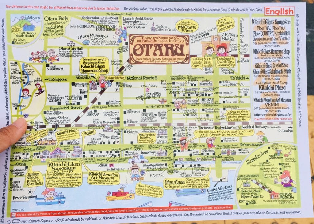 otaru tourist map