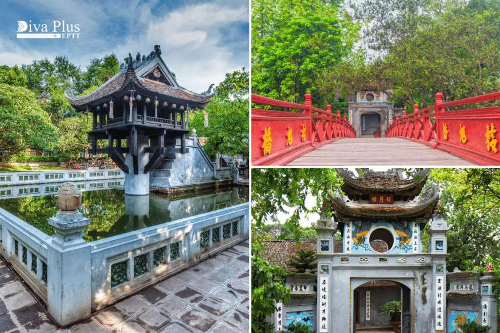 วัดเจดีย์เสาเดียว (One Pillar Pagoda), วัดหงอกเซิน (Ngọc Sơn Temple)