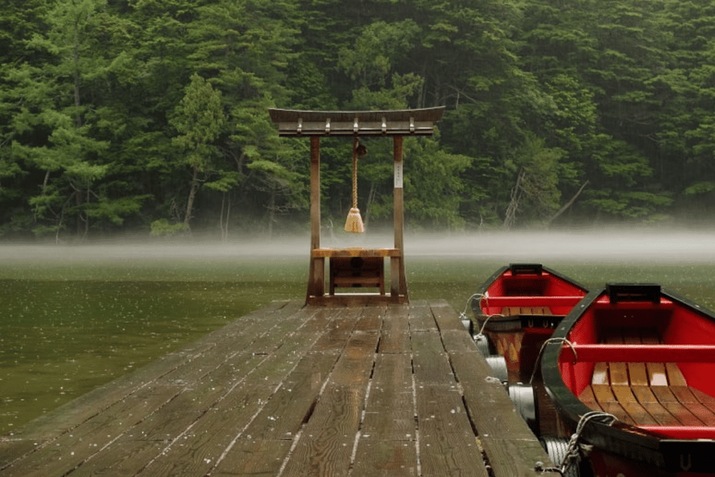 ล่องเรือไม้ที่บึงเมียวจิน