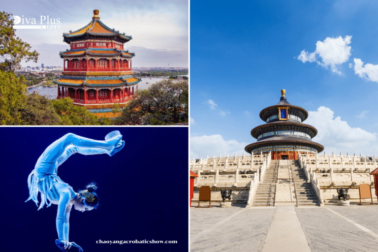 หอฟ้าเทียนถาน (Temple of Heaven), พระราชวังฤดูร้อน (Summer Palace), โชว์กายกรรมปักกิ่ง (Beijing Acrobatics Show)