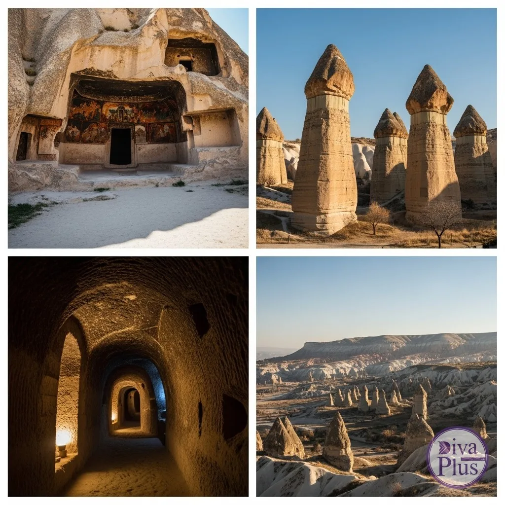 สถานที่ท่องเที่ยวในคัปปาโดเกีย พิพิธภัณฑ์เกอเรเม เสาหินนางฟ้า เมืองใต้ดิน