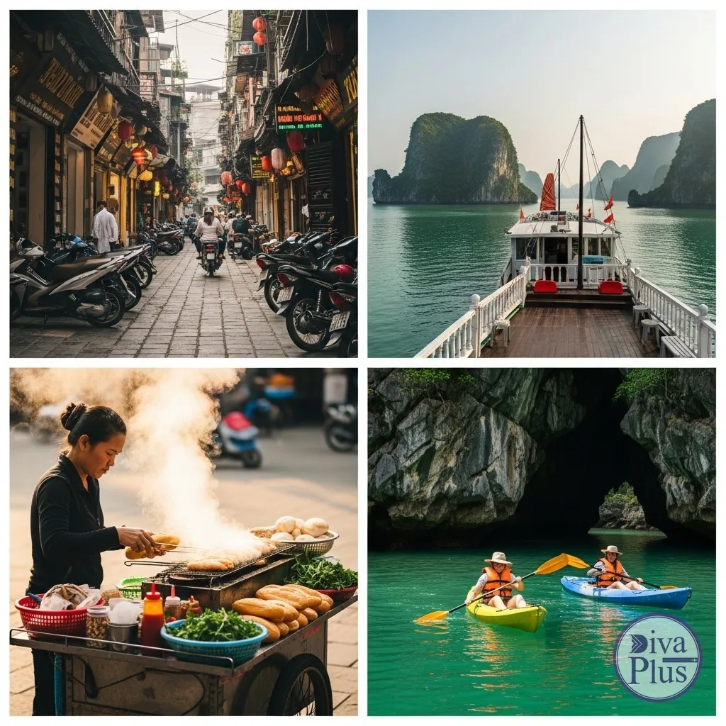 เส้นทางทัวร์ฮานอย-ฮาลองเบย์ เมืองเก่า ล่องเรือ อาหาร