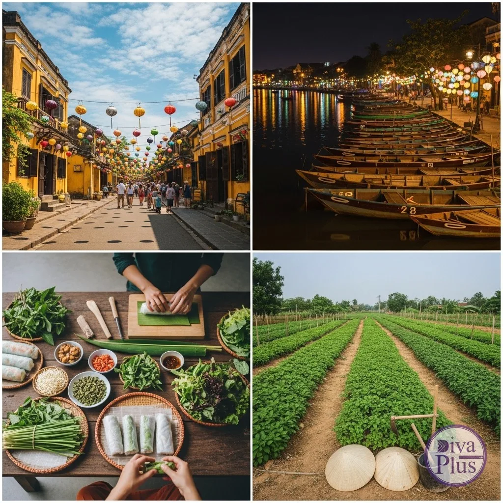 สถานที่เที่ยวฮอยอัน เมืองเก่า โคมไฟ ล่องเรือ คลาสทำอาหาร