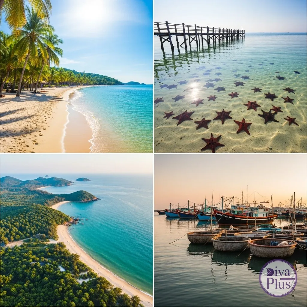 หาดสวยฟู้โกว๊ก หาดซาว หาดปลาดาว วิวทะเล