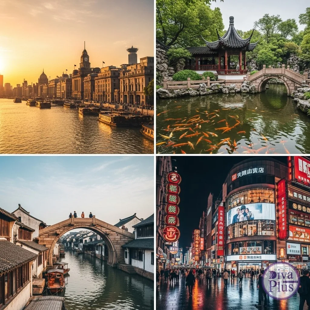 ไฮไลท์เซี่ยงไฮ้ The Bund สวนหยูหยวน เมืองโบราณจูเจียเจี่ยว Nanjing Road